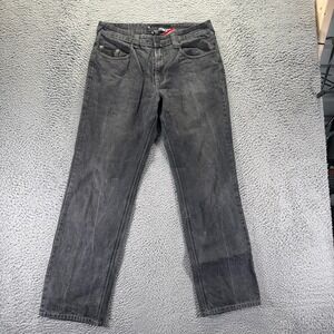 Vintage Mecca Jeans Men 34x32 Gray Cotton Denim Straight Utility Workwear Travel
